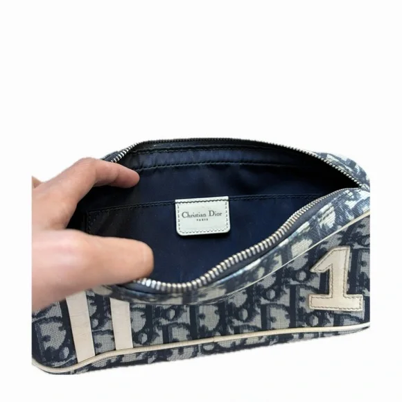 Vintage Dior monkgram cardigan and pouch set - Picture 4 of 10